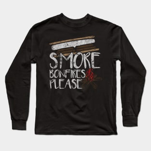 Smore Bonfire Camping Grunge Marshmallow Long Sleeve T-Shirt